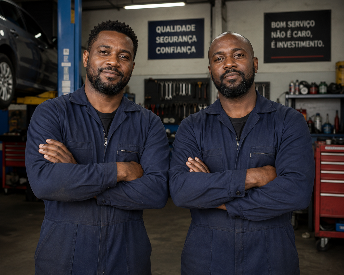 Equipe de mecânicos da Dynamic Service